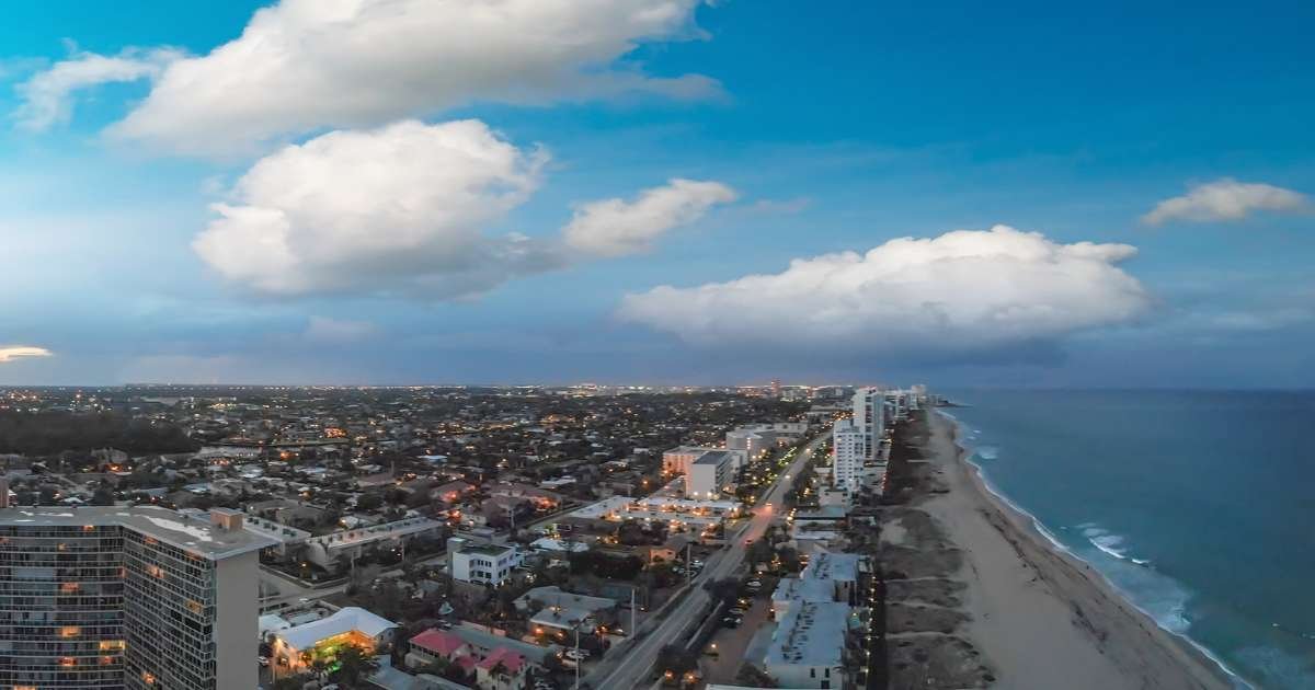 Ariel view of Boca Raton, FL.