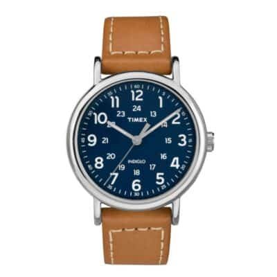 The Timex Weekender is a sleek watch that will match any man's style.